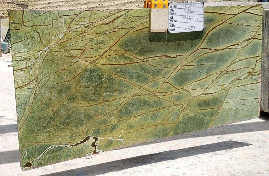 Rainforest Green Gangsaw Slab