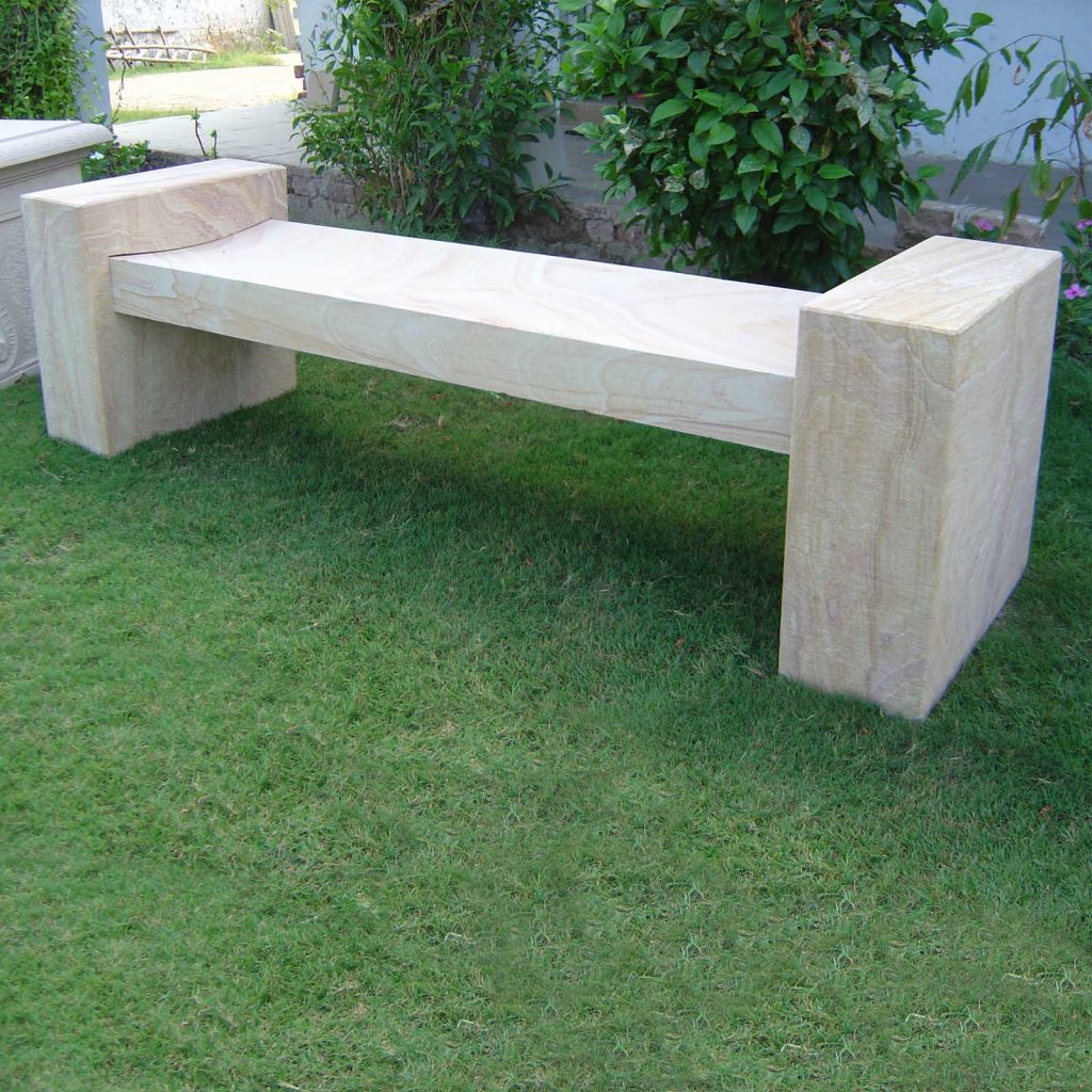 Stone garden bench outdoor articles for sale from Indian supplier