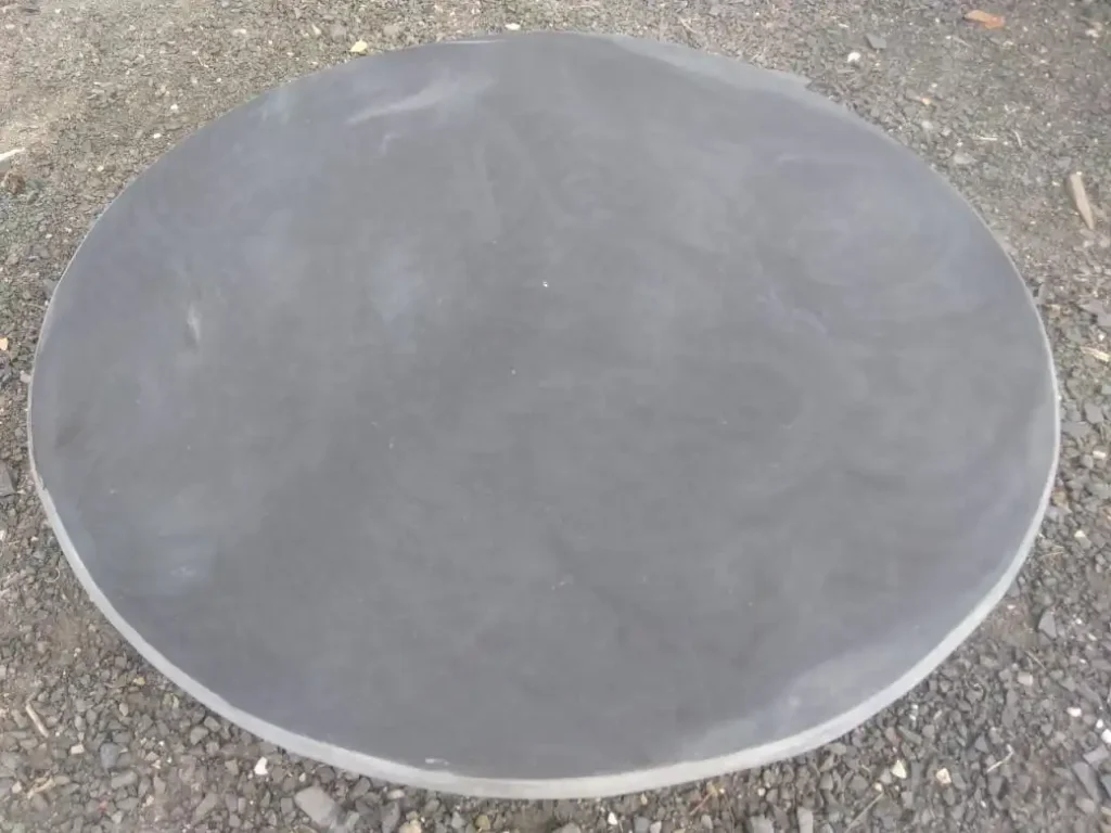 Lime black limestone tabletop size 100-cm