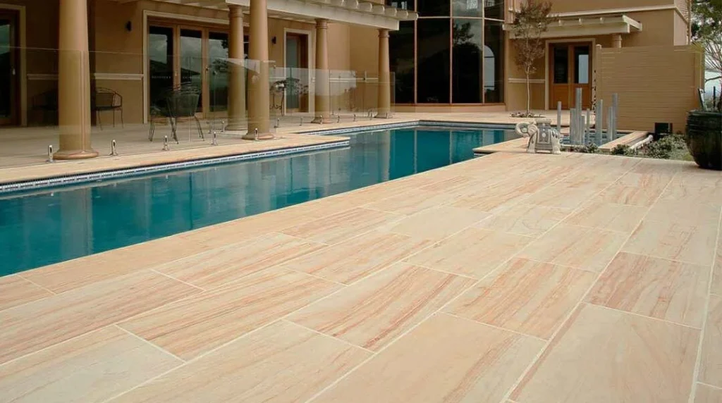 Sandstone-pool-area