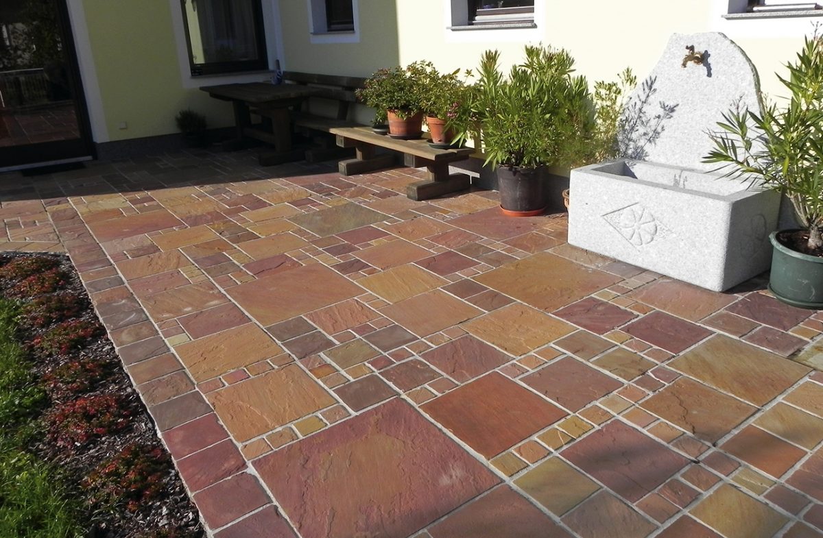 Highly Popular Indian Sandstone Paving Slabs in The UK