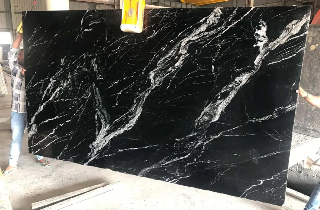 Black Marine Marble Gangsaw Slab