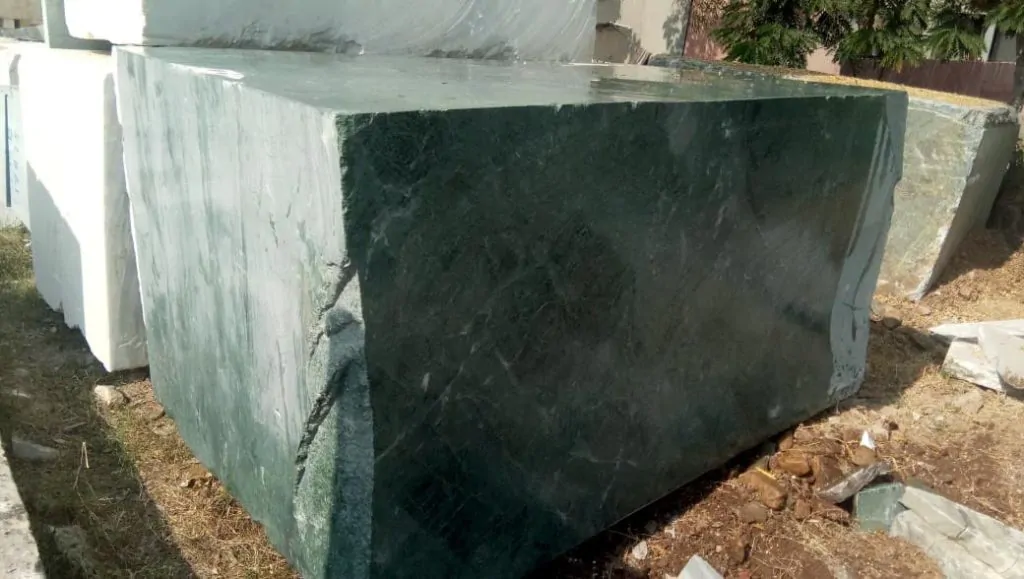 Green marble blocks export