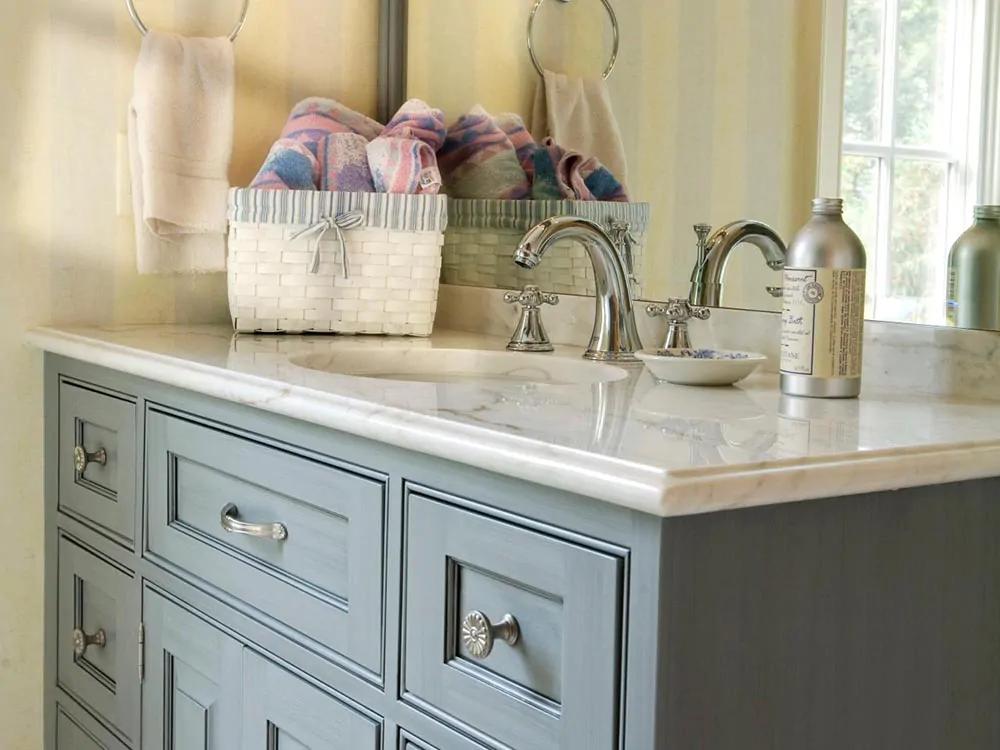 White Marble Vanity Top