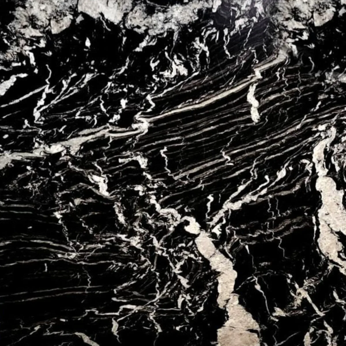 Iconic black marble